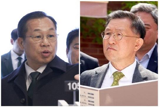 정희민(왼쪽) 포스코이앤씨 사장과 정경구 HDC현대산업개발 사장. [포스코이앤씨·HDC현대산업개발 제공]